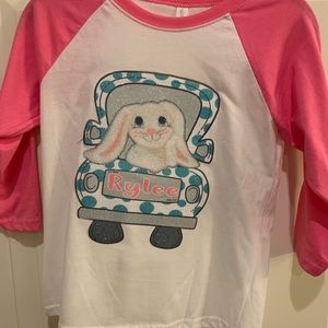 Easter Bunny raglan - personalized